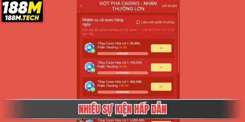 Nhiều sự kiện hấp dẫn