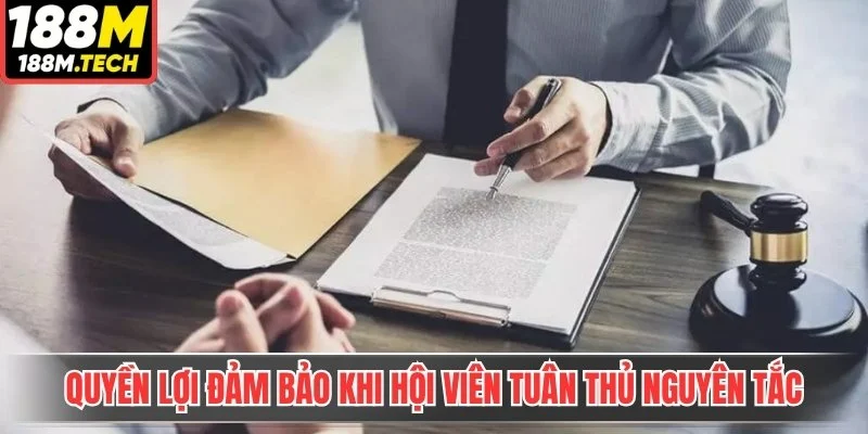 Quyền lợi đảm bảo khi hội viên tuân thủ nguyên tắc 
